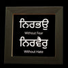 Nirbhau Nirvair Light Frame